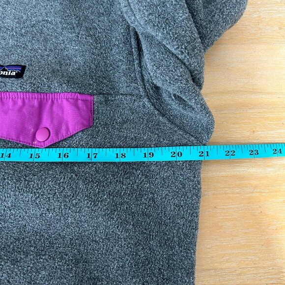 Patagonia Synchilla Snap-T Fleece Pullover Womens Small Gray Purple STY 25422 - Picture 7 of 10
